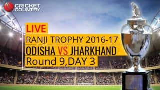 Live Cricket Score, Ranji Trophy 2016-17, Odisha vs Jharkhand, Round 9, Day 3